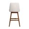 Armen Living Amalie Swivel Bar Stool in Brown Oak Wood Finish with Beige Fabric 840254332089 - alternate 8